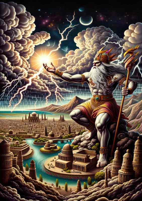 Pagan God Baal Metal Poster
