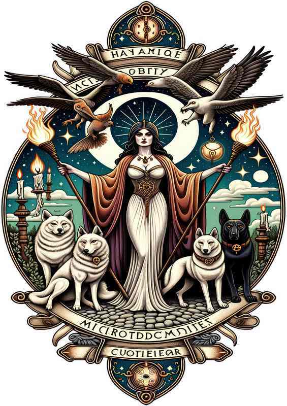 Majestic Hecate Metal Art: Magic & Crossroads