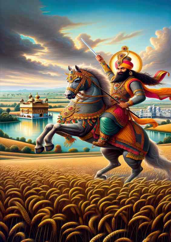 Punjabi deity Mai Bhago warrior saint | Poster