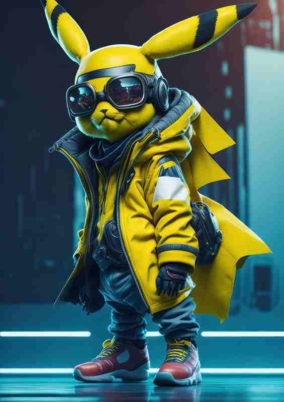 Futuristic Thunder Pikachu sttyle | Poster