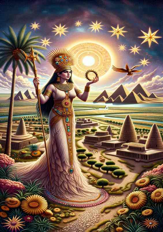 Inanna Stellar Crown Canvas