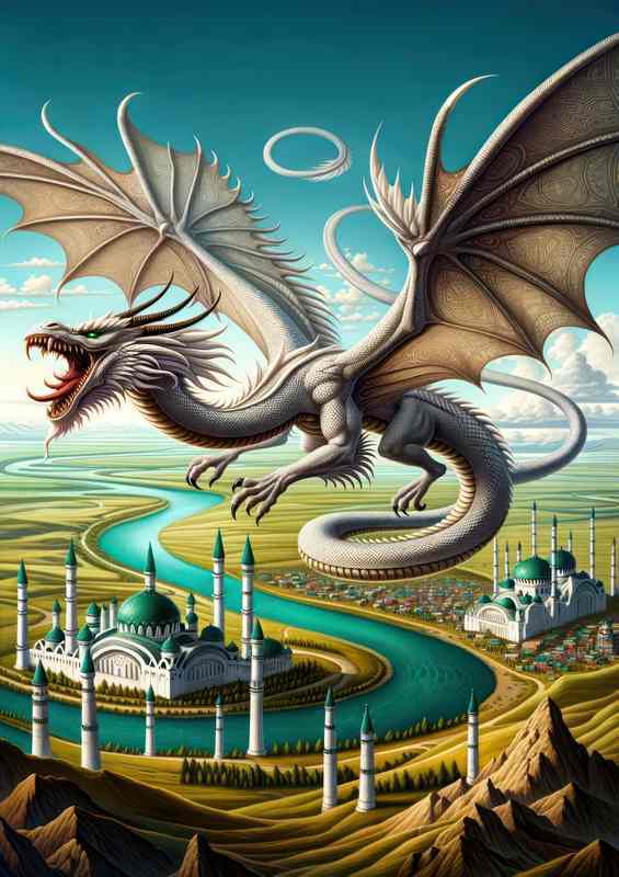 Tatar spirit Zilant dragon guardian | Canvas
