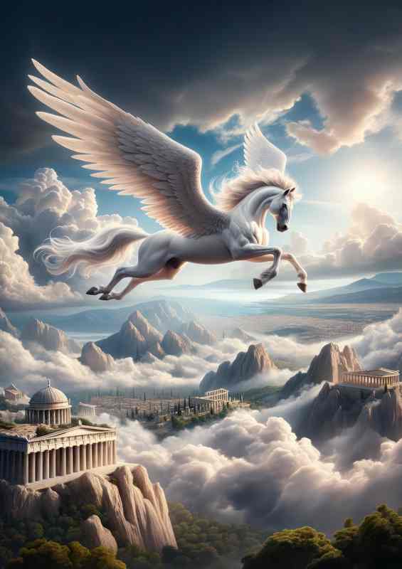 Majestic Pegasus Poster