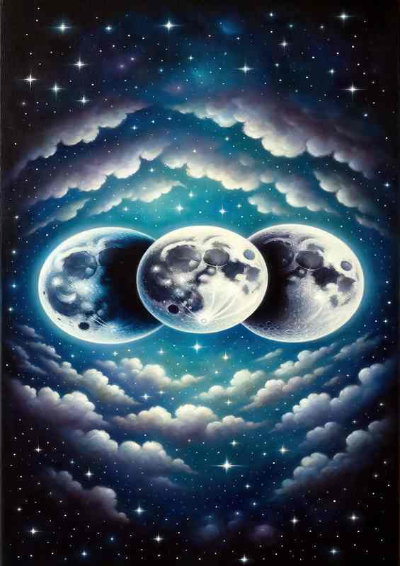 Maiden Goddess Triple Moon | Poster