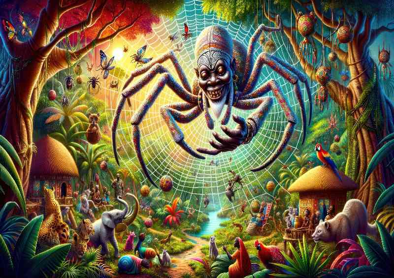 African god Anansi cunning and playful | Canvas