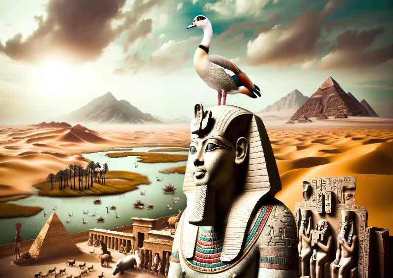 Geb Goose Head Metal Poster