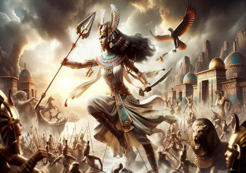 Egyptian goddess Anat warrior goddess | Canvas