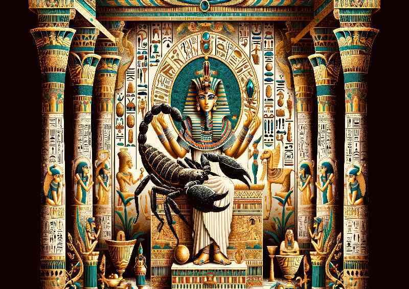 Egyptian goddess Serqet scorpion goddess of protection | Poster