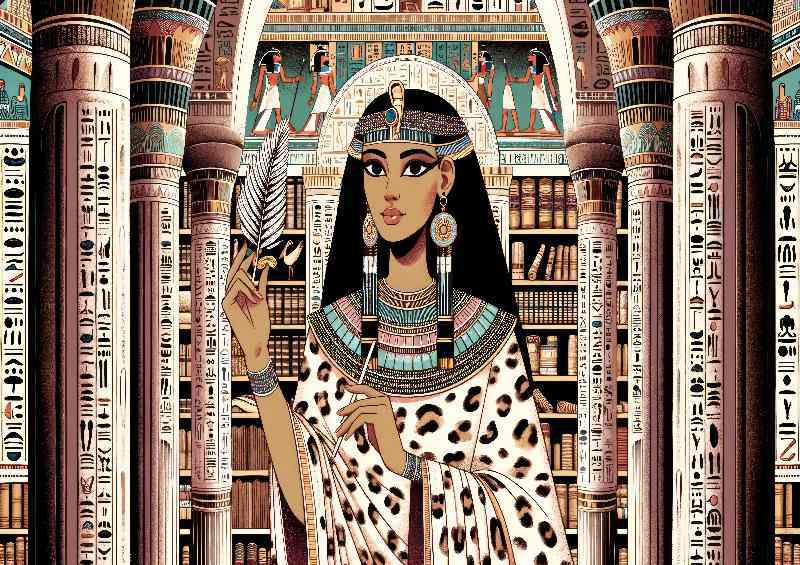 Egyptian goddess Seshat goddess of writing | Poster
