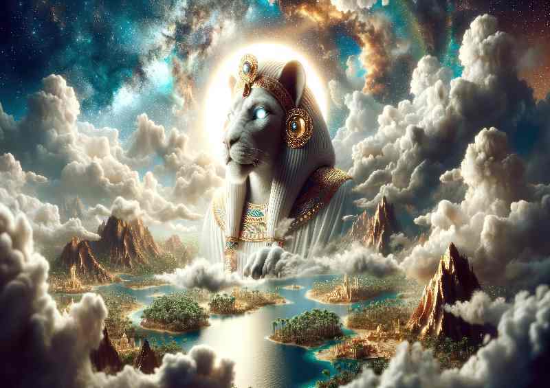 Tefnut Lioness Myth Art - Di-Bond