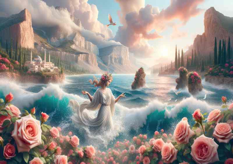 Greek goddess Aphrodite goddess of love and beauty | Metal Poster