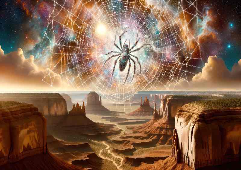 Navajo spirit Spider Woman weaver of life | Poster