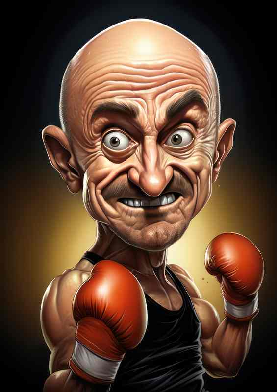 Caricature of Barry McGuigan boxer | Poster