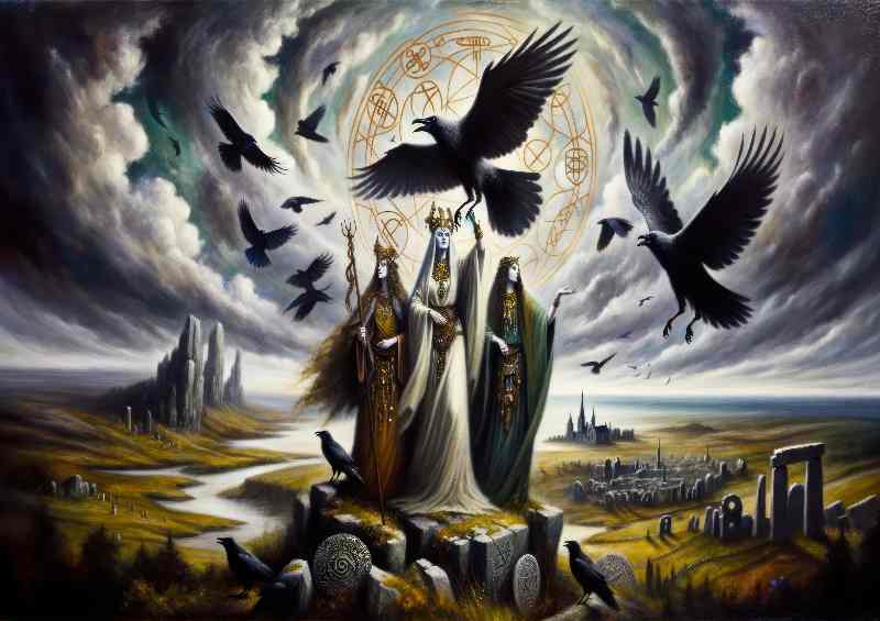 Wiccan deity The Morrigan a trio of war goddesses | Di-Bond