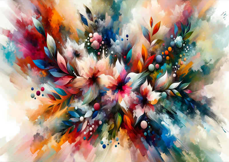 FloraFusion Explosion of Colors | Poster