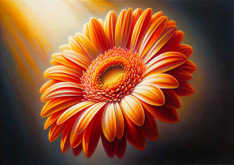 Glow the radiant beauty of a gerbera daisy | Canvas