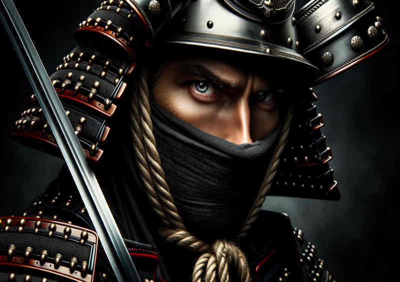 Warriors Gaze a samurai warrior | Canvas