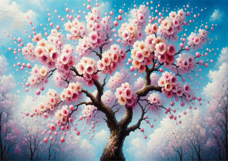 Blossoming Beauty a tree in full spring bloom | Canvas
