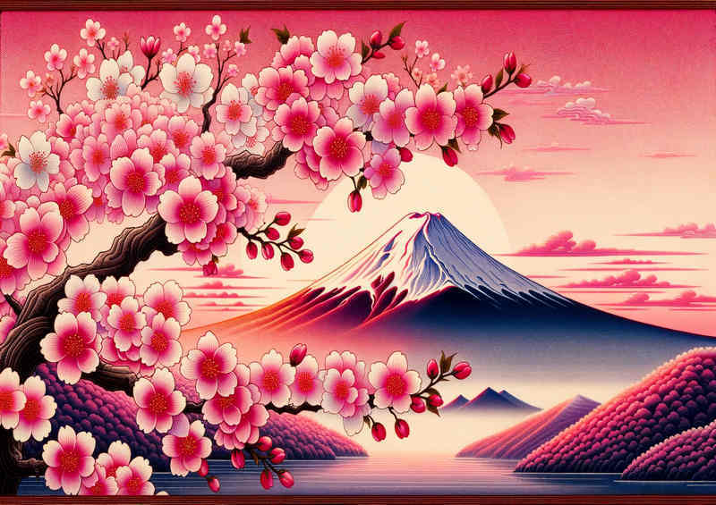 Mount Fujis Dawn Delight the first light | Poster