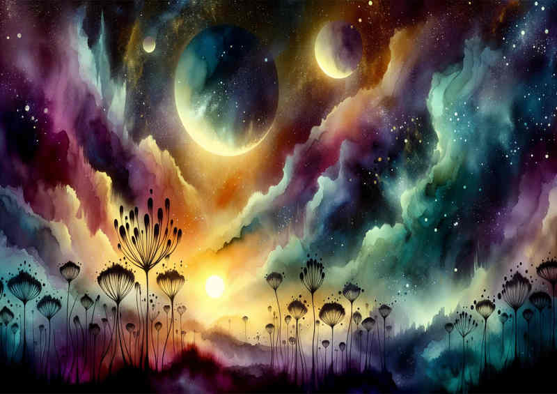 Nebula Nightfall | Space Sunset (37 characters)