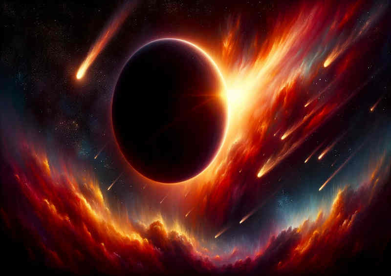 Stellar Silhouette - Vibe Space Sunset (Canvas)