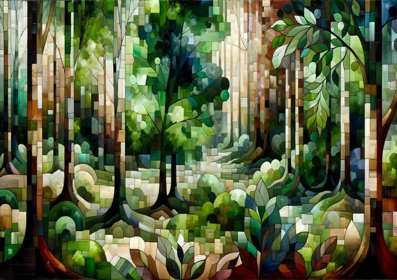 Where the tranquility of a forest is represented | Metal Poster
