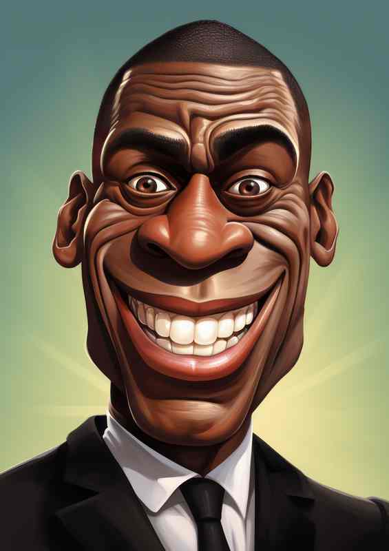 Caricature of Frank bruno boxing star | Poster