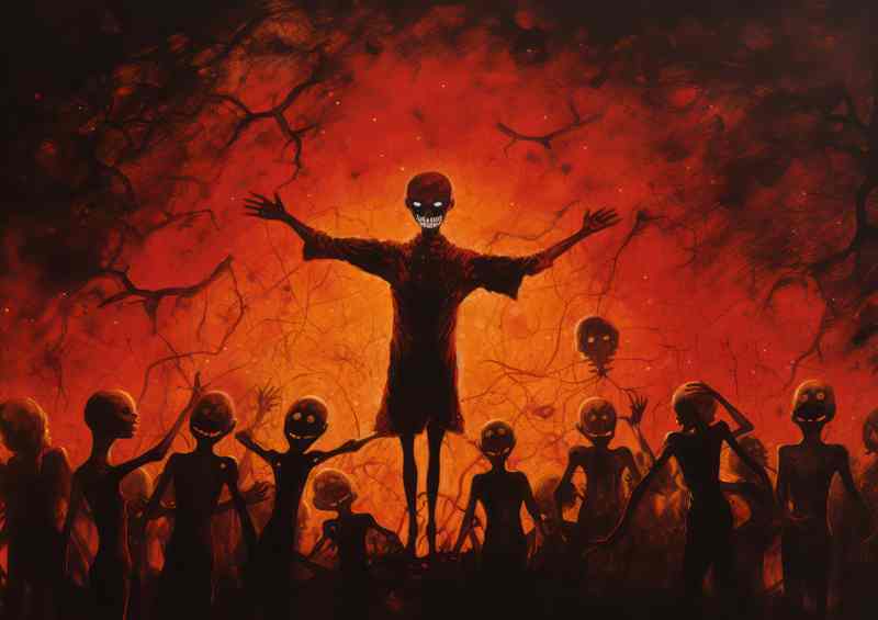 Halloween zombies on a night out | Di-Bond