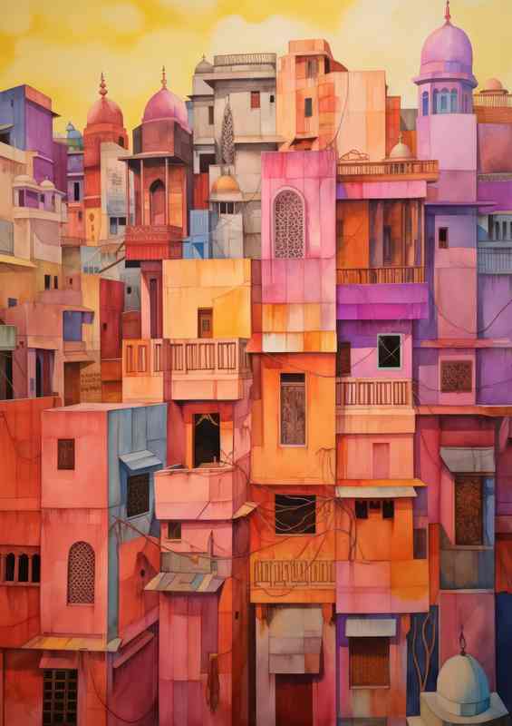 Many townhouses close proximity to each other | Canvas