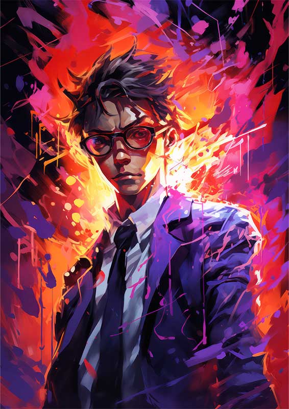 Mr fenagi looking so seious | Metal Poster