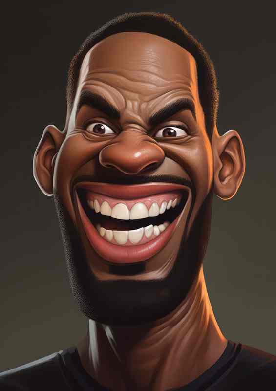 Caricature of Labron James | Canvas