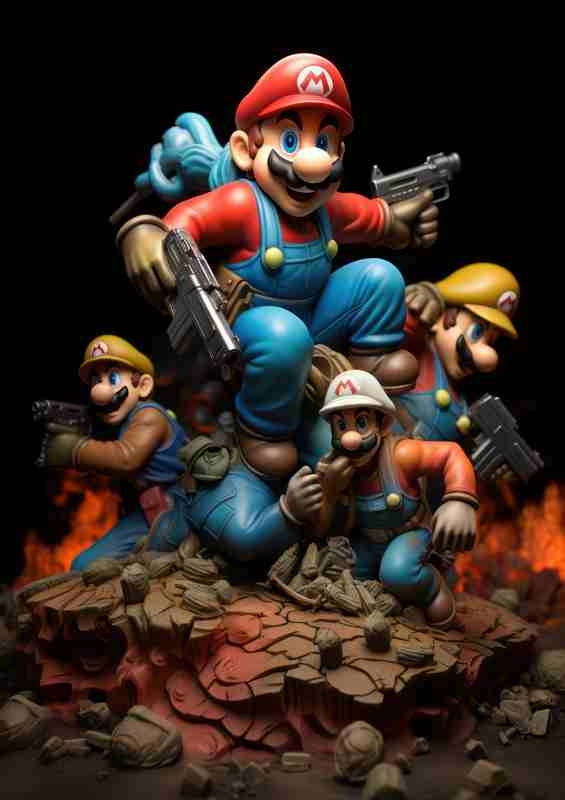Mario bros plasticine style | Di-Bond