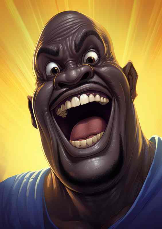 Caricature of shaquille O Neal | Canvas