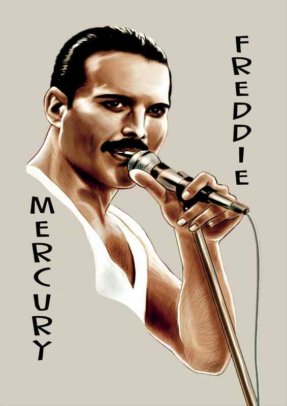 Freddie Mercury Art | Di-Bond