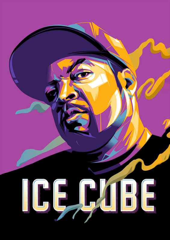 Ice Cube Pop Art Music Rapper | Di-Bond