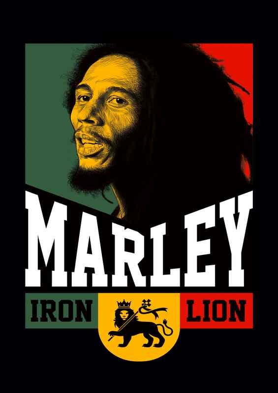 Iron LIon Rasta Bob Marley Music | Canvas