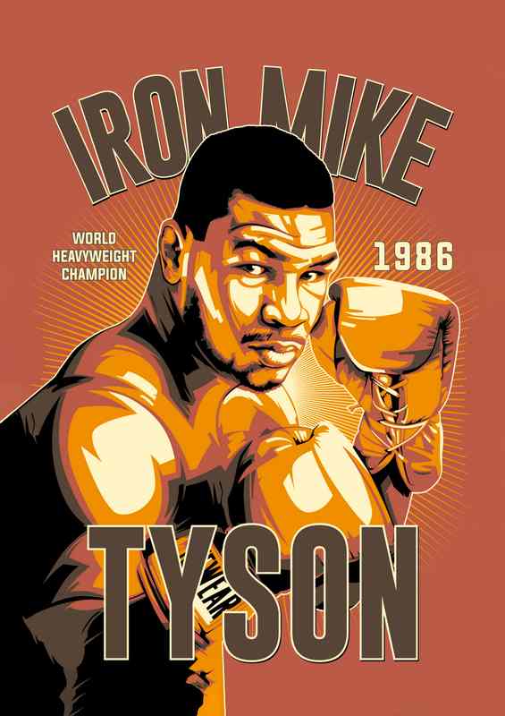 Iron Mike Tyson Worlds Greatest Boxer | Metal Poster