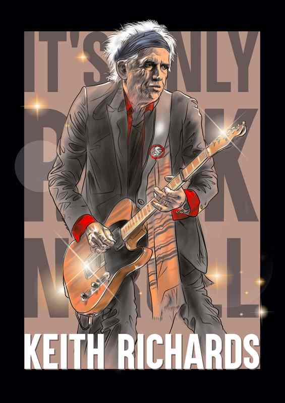 Keith Richards Its Only Rock And Roll | Poster