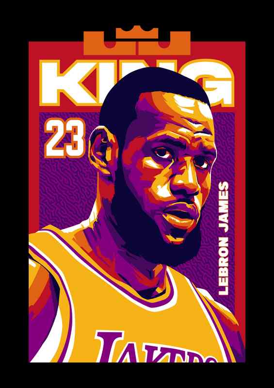 King Lebron james basketball | Poster