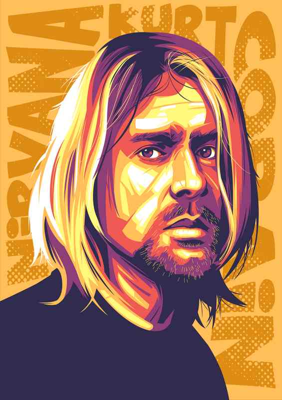 Kurt Cobain Pop Art music | Canvas