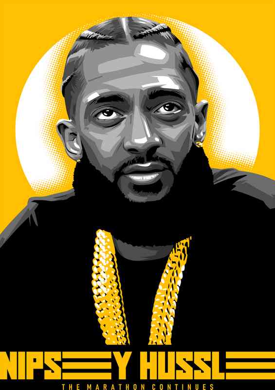 Nipsey Hussle Rapper music | Metal Poster