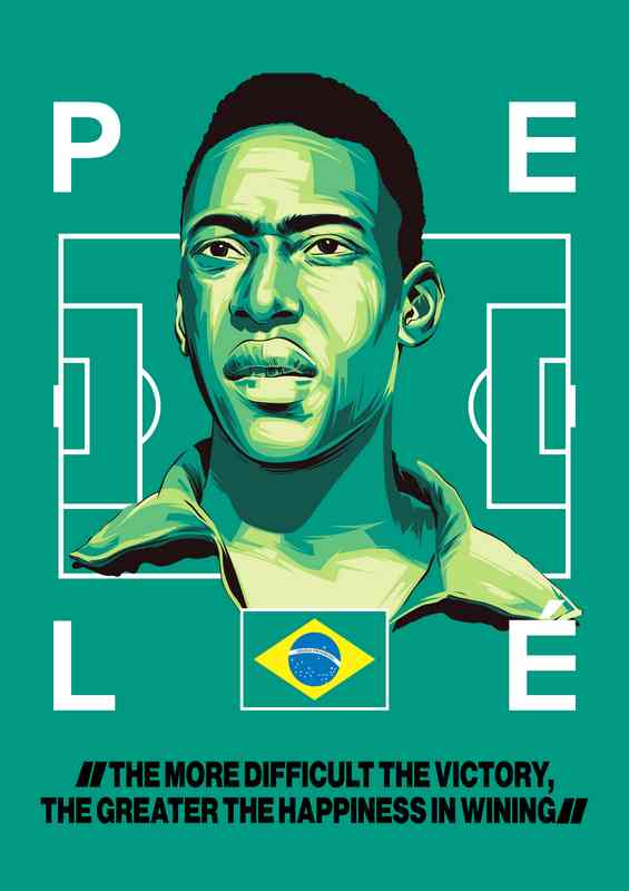Pele Football Player | Poster