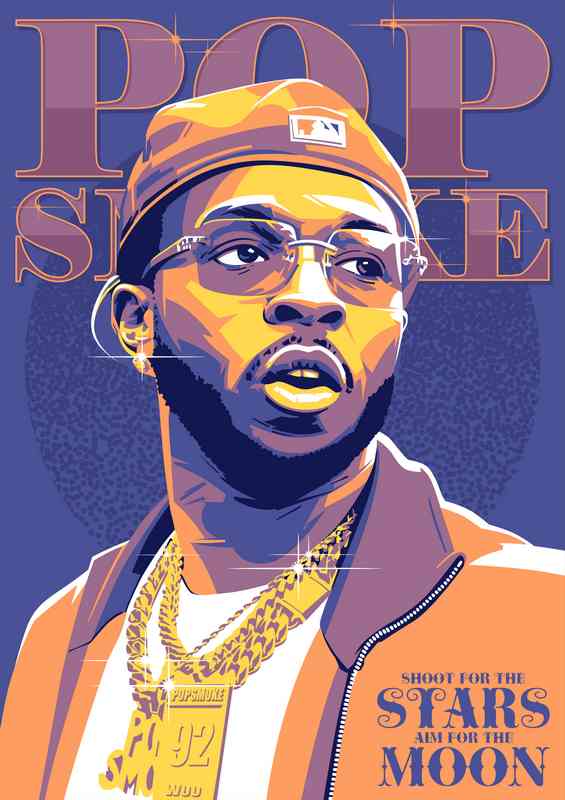 Pop Smoke Rapper Music | Metal Poster