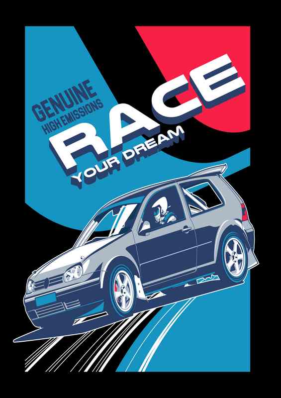 Race your Dreams | Metal Poster