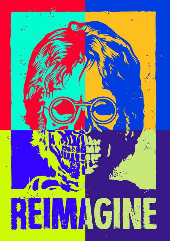 Re Imagine John Lennon Pop Art | Di-Bond