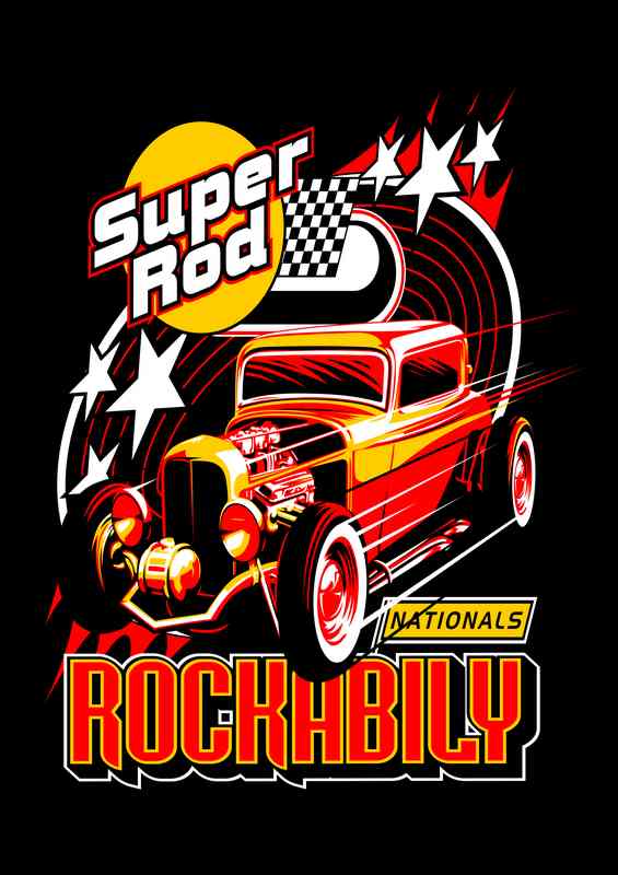 Rockabilly Super Hot Rod | Poster