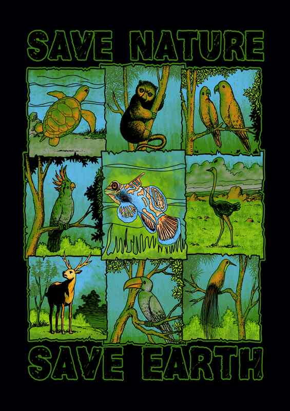 Save Nature And Save The Planet | Metal Poster