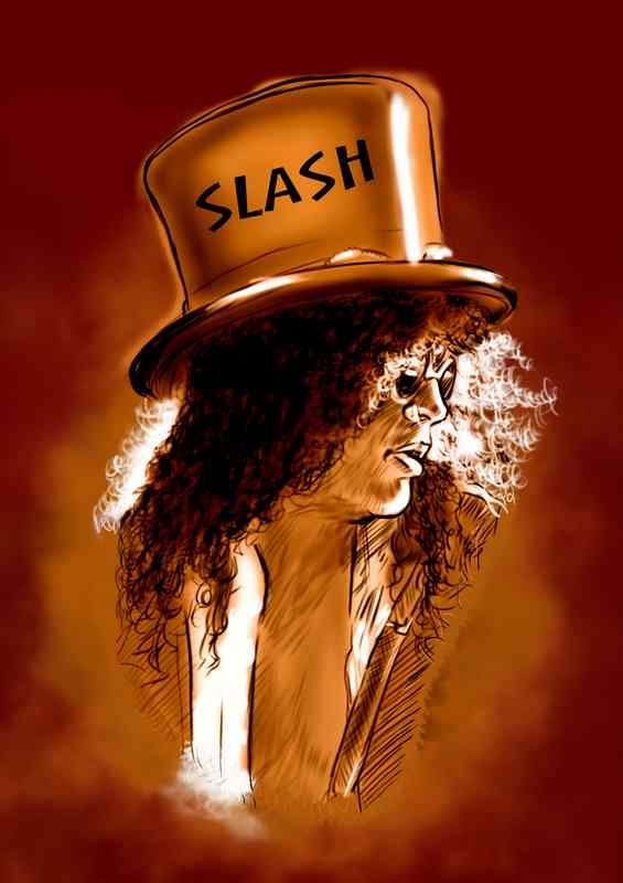 Slash guns and roses Art | Metal Poster