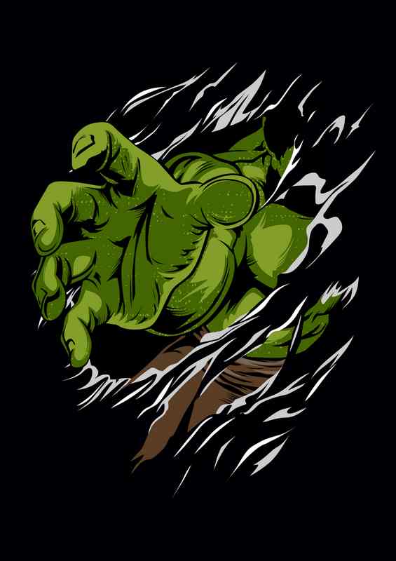 Torn The Green Hand | Canvas