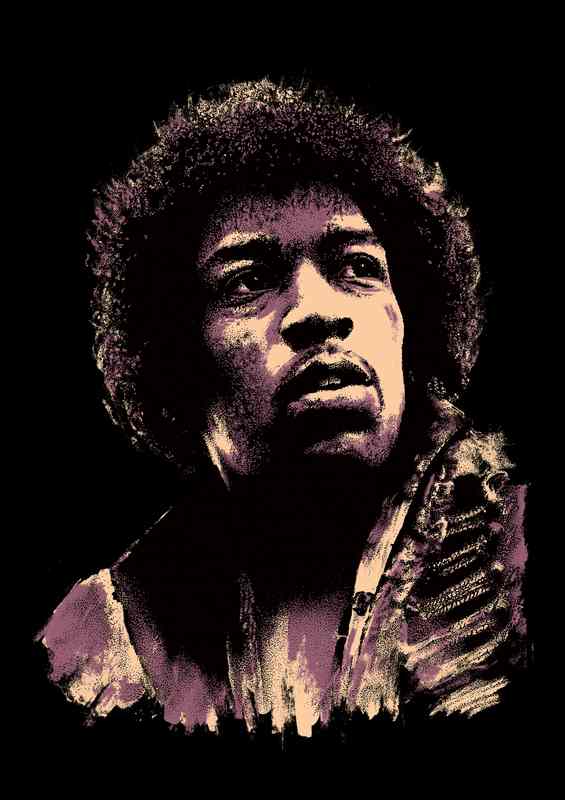 hendrix All About The Music | Metal Poster